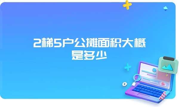 2梯5户公摊面积大概是多少