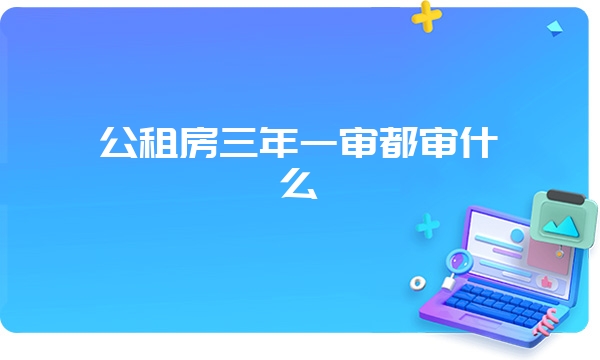 公租房三年一审都审什么