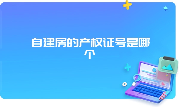 自建房的产权证号是哪个