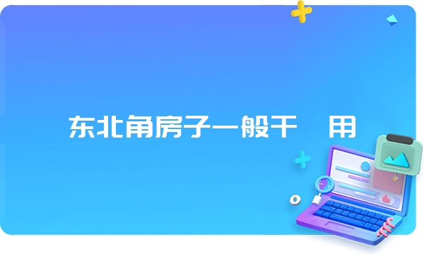 东北角房子一般干嘛用